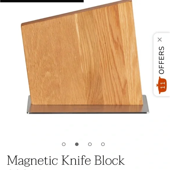 Le Creuset Magnetic Wooden Knife Block - Picture 3 of 6